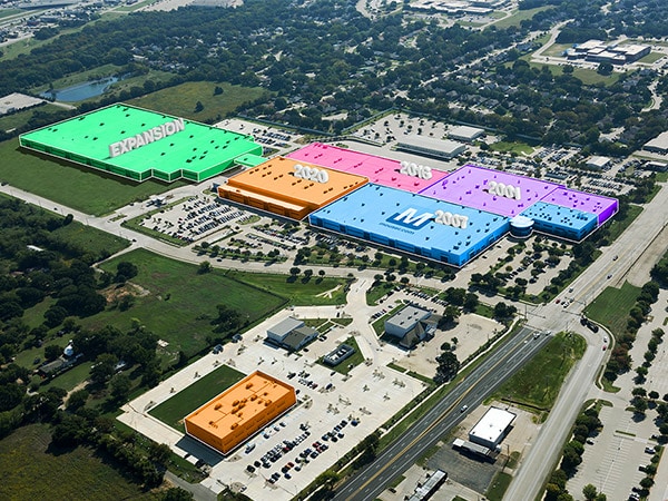 Ảnh mở rộng kho hàng của Mouser