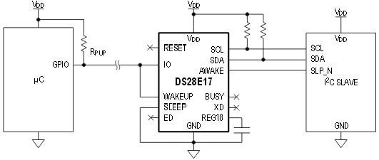 Analog Devices / Maxim Integrated DS28E17 1-Wire-to-I2C Master Bridge