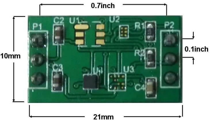 MEMSIC MMC3416PJ-B Prototyping Board