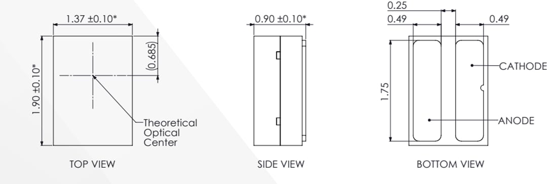 Mechanical Drawing - Lumileds LUXEON IR Compact LEDs