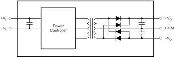 Block Diagram - Texas Instruments DCH01 Miniature Isolated DC/DC Converters