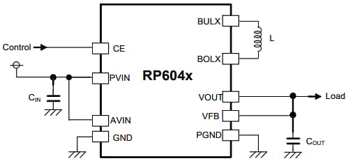 Nisshinbo RP604 Buck-Boost DC-DC Converters