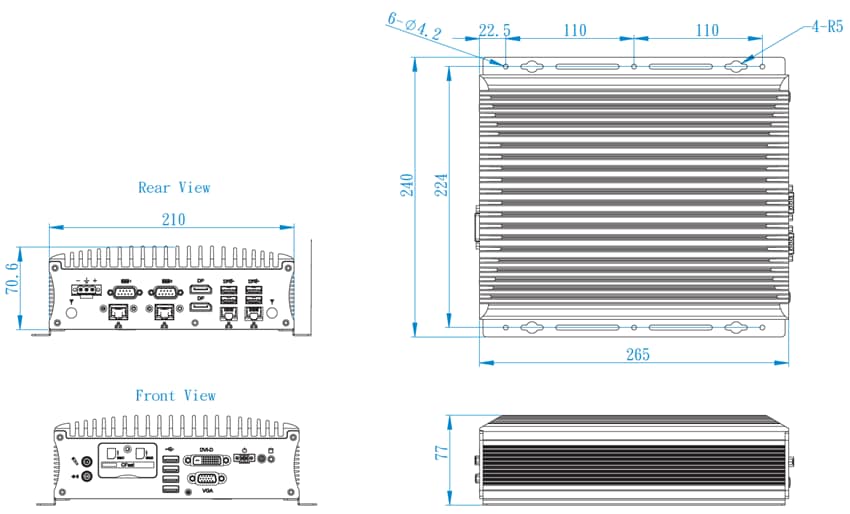 iBASE Technology AMI220 High Performance Fanless System
