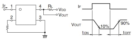 Application Circuit Diagram - Omron Electronics G3VM-VY SOP Package MOSFET Relays