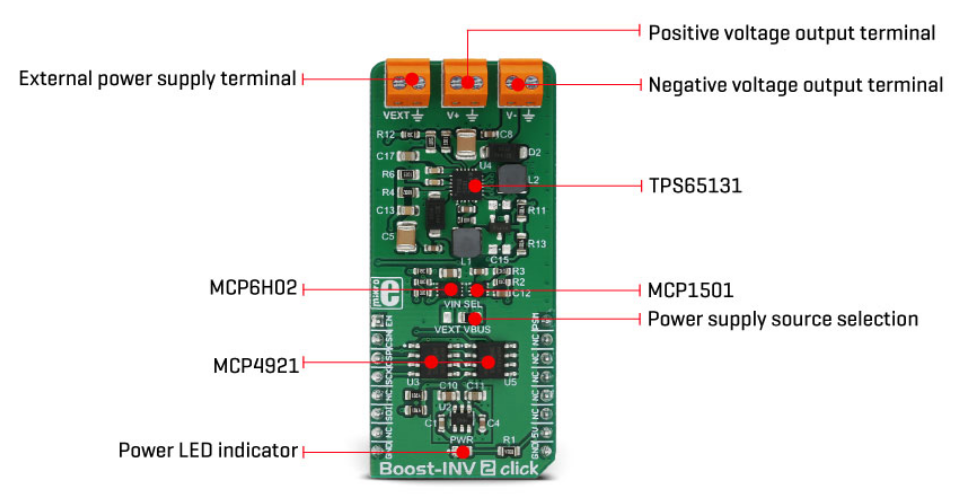 Block Diagram - Mikroe MIKROE-3123 Boost-INV 2 Click