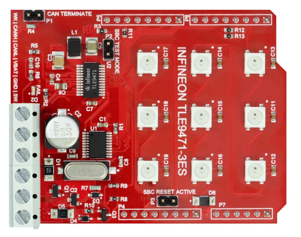 Location Circuit - Infineon Technologies SBCSHIELDTLE9471 Chip Shield