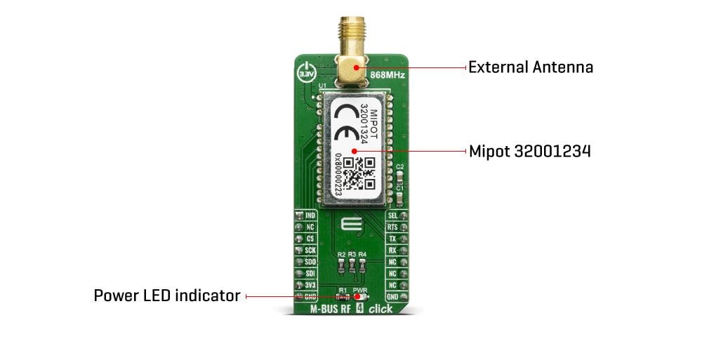 Mikroe M-BUS RF 4 Click