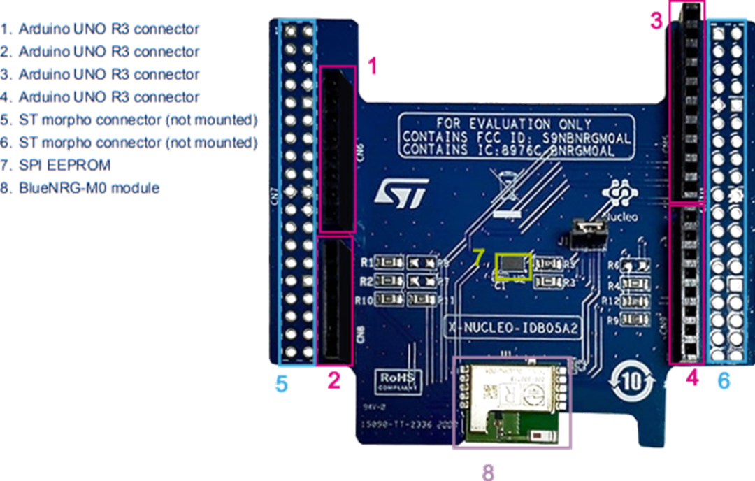 STMicroelectronics X-NUCLEO-IDB05A2 BLUETOOTH® LE Expansion Board
