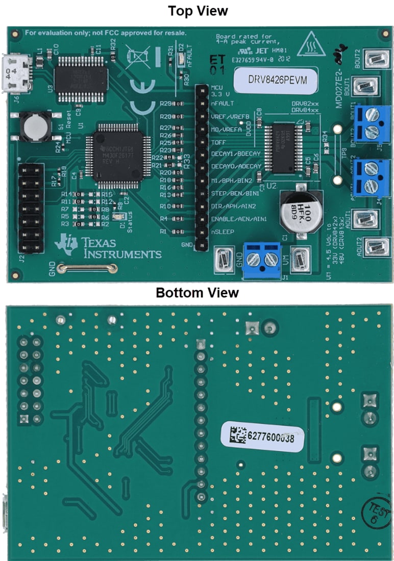 Mechanical Drawing - Texas Instruments DRV84xxPEVM Driver Evaluation Module (EVM)