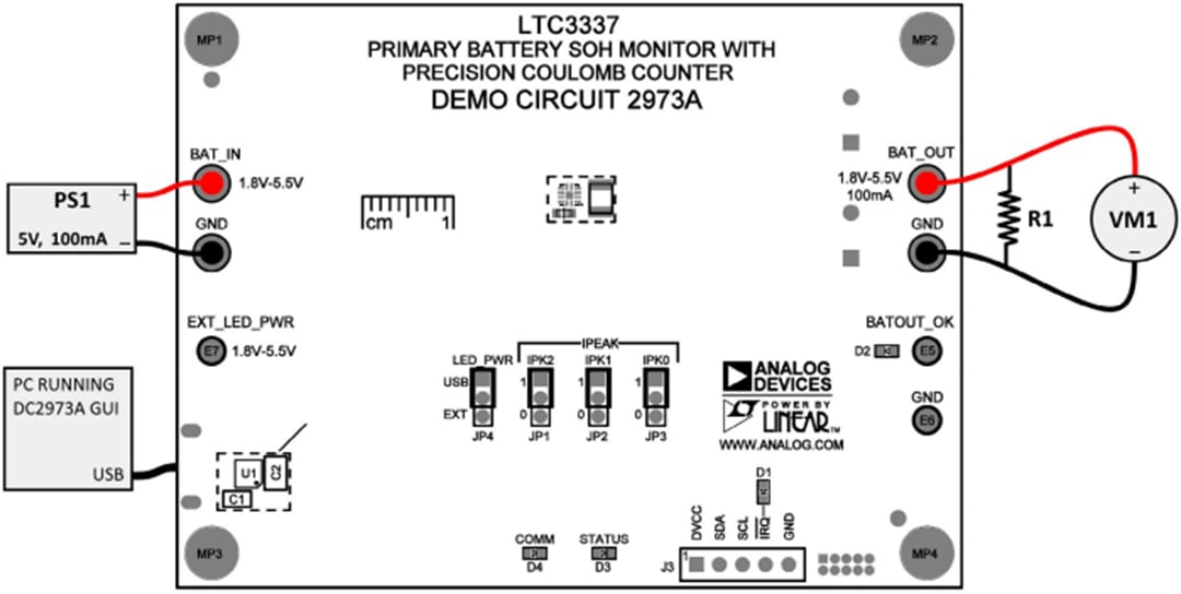 Mechanical Drawing - Analog Devices Inc. DC2973A Demonstration Board