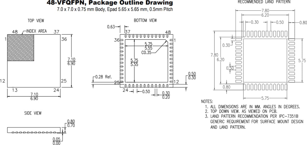 Mechanical Drawing - Renesas Electronics 8A34004 IEEE 15888 System Synchronizer