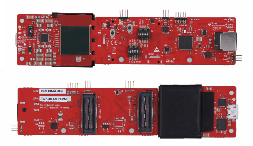 Texas Instruments AWR1843AOPEVM Evaluation Module (EVM)