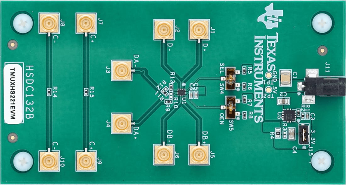 Mechanical Drawing - Texas Instruments TMUXHS221EVM Evaluation Module (EVM)