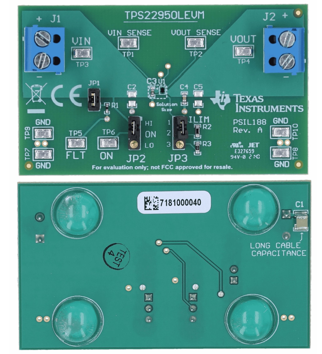 Texas Instruments TPS22950LEVM Evaluation Module