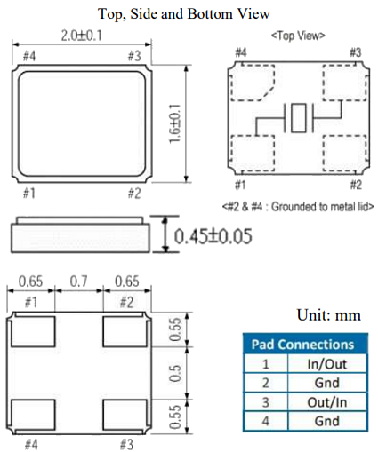 ECS ECS-320-CDX-2291 SMD Quartz Crystal