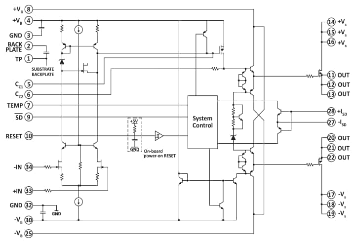 Schematic - Apex Microtechnology MP118 High Power Bandwidth Amplifiers