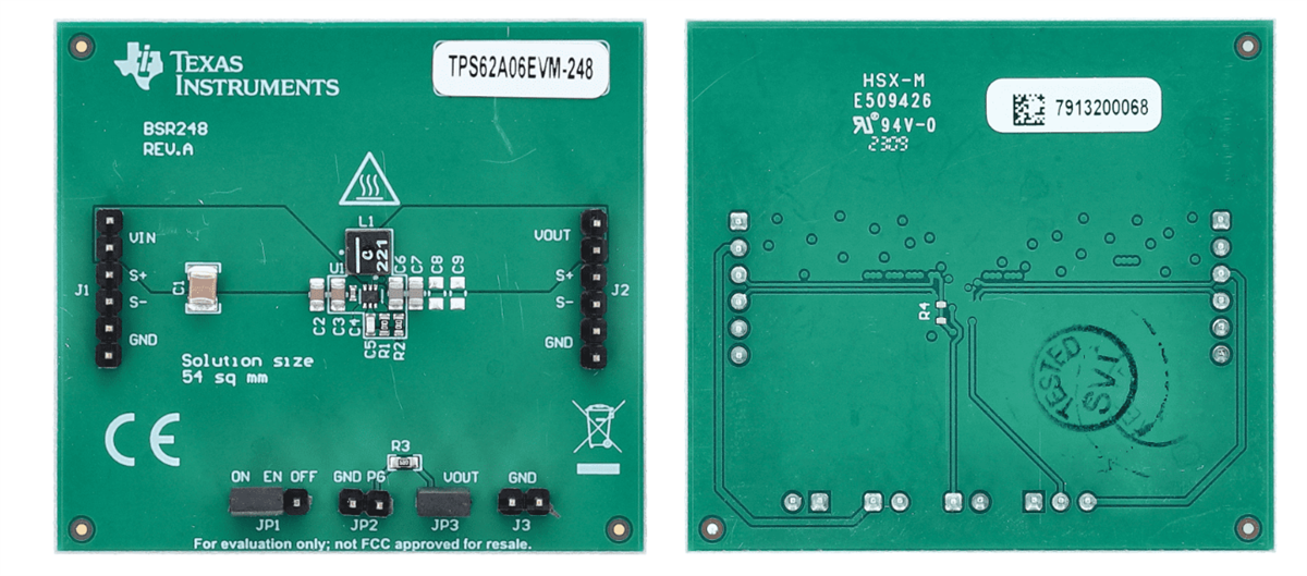 Texas Instruments TPS62A06EVM-248 Evaluation Module