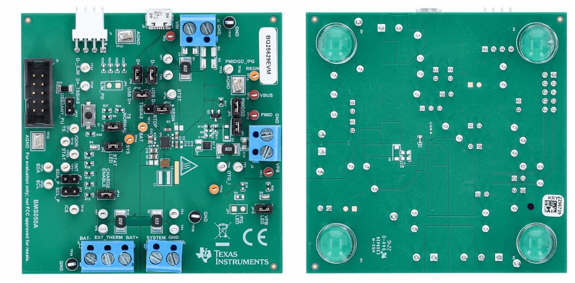 Texas Instruments bq25628EVM & bq25629EVM Evaluation Modules