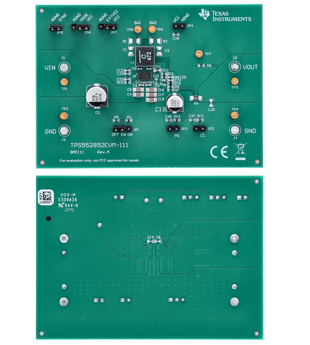 Texas Instruments TPS552892EVM-111 Evaluation Module