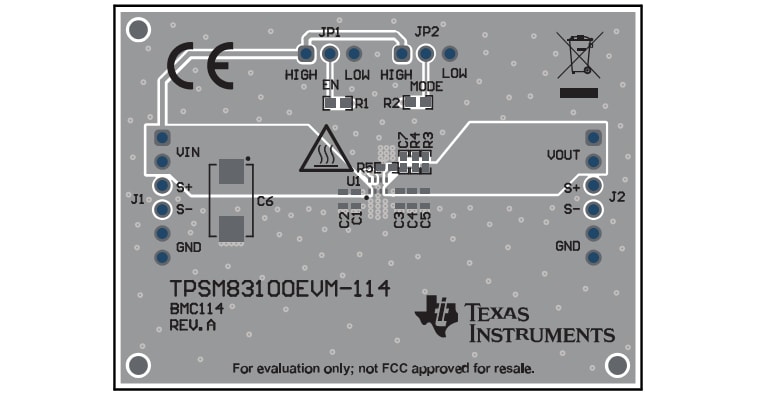 Texas Instruments TPSM83100EVM Evaluation Module