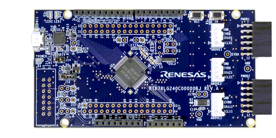 Renesas Electronics RL78/G24 Fast Prototyping Board