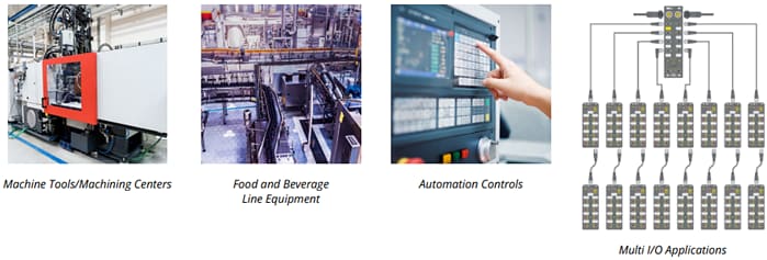 Molex Brad M12 Ultra-Lock 2.0 Cordsets & Receptacles