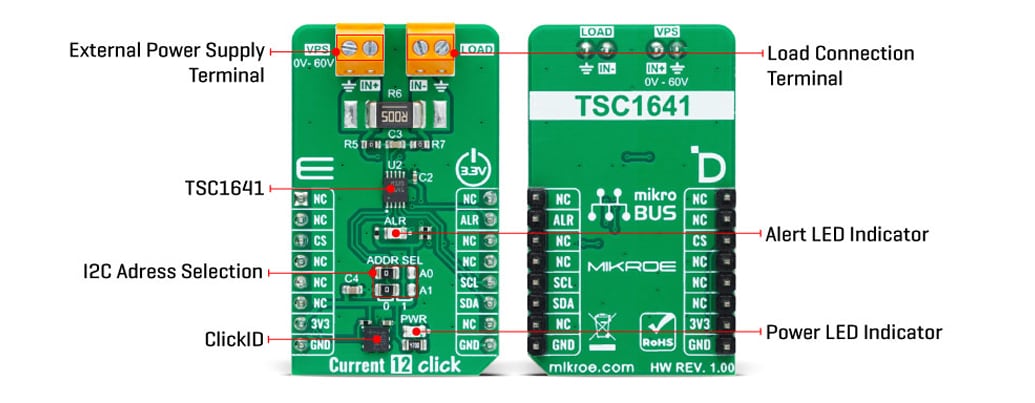 Location Circuit - Mikroe MIKROE-6065 Current 12 Click