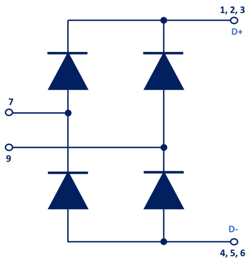 Application Circuit Diagram - STMicroelectronics STTH120RQ06-M2Y 600V Ultra-Fast Bridge Module