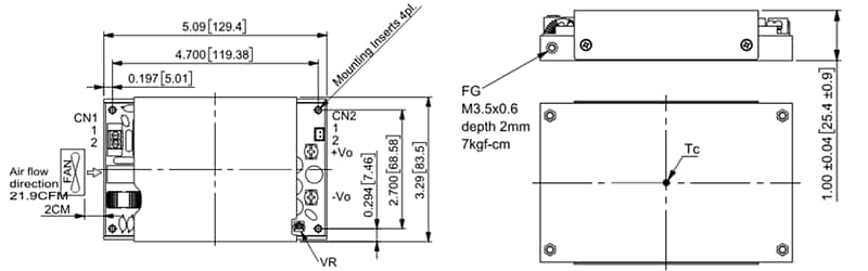 Chart - Cincon LFM420S AC/DC Power Supplies with PFC