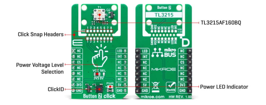 Location Circuit - Mikroe Button 2 Click