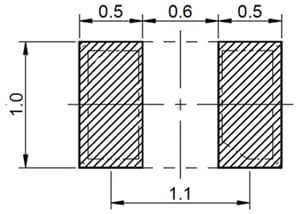 Mechanical Drawing - IQD IQXC-229LR Quartz Crystal