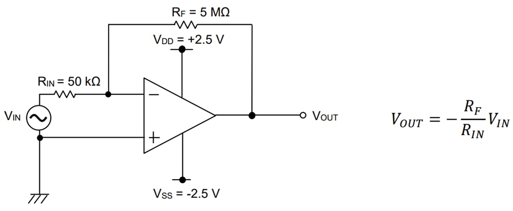 Application Circuit Diagram - ROHM Semiconductor LMR1901YG-M Automotive CMOS Operational Amplifiers