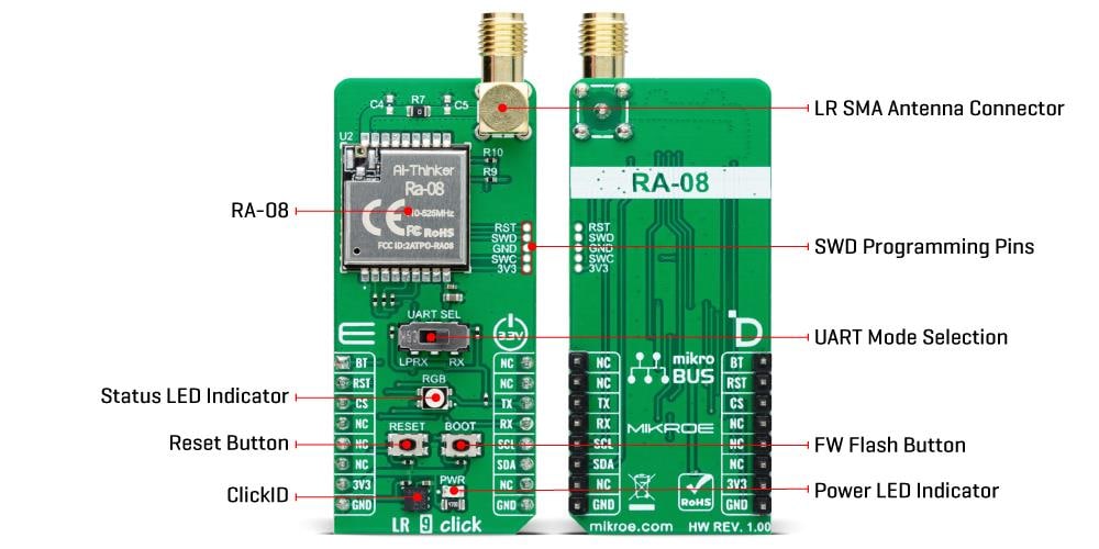 Mikroe MIKROE-6038 LR 9 Click