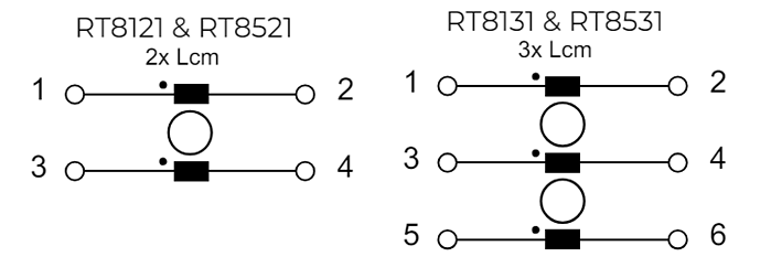 Schematic - TE Connectivity / Schaffner RT Series N Current-Compensated EMC/RFI Chokes