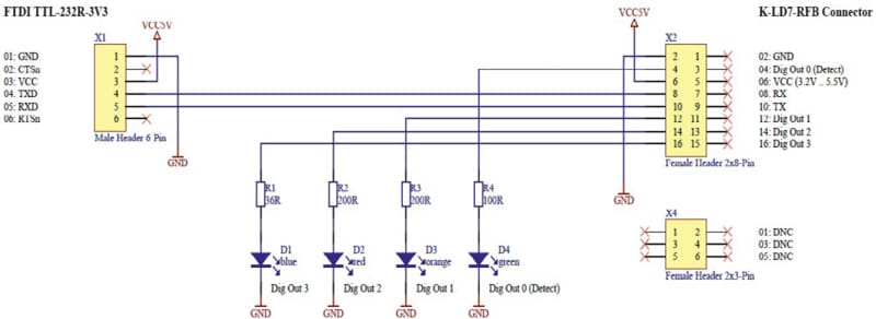 Schematic - RFbeam K-LD7 Evaluation Kit