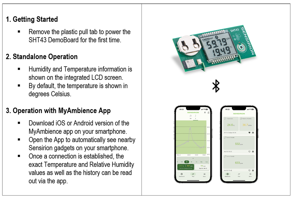 Sensirion SHT43 DemoBoard