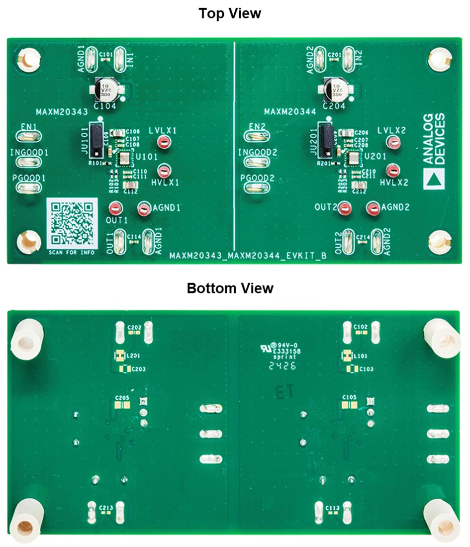 Mechanical Drawing - Analog Devices / Maxim Integrated MAXM20343EVKIT/MAXM20344EVKIT Evaluation Boards