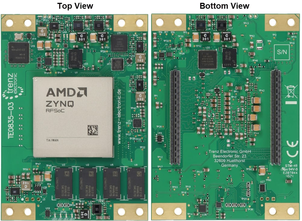 Mechanical Drawing - Trenz Electronic TE0835-03 AMD Zynq RFSoC Module