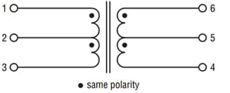 Schematic - Bourns SM91803AL-E AEC-Q200 BMS Signal Transformers