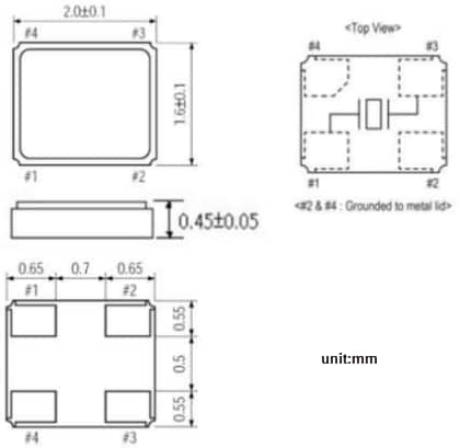 Mechanical Drawing - ECS ECS-384-CDX-2482 Quartz Crystal
