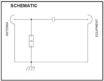 Schematic - PolyPhaser IS-B50 Coaxial RF Surge Protectors