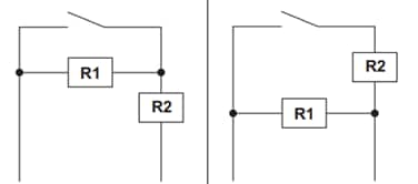 Application Circuit Diagram - Omron Electronics D2EW-R Sealed Switches with Integrated Resistors