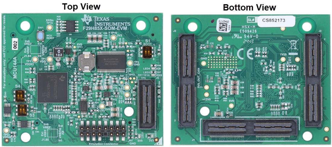 Mechanical Drawing - Texas Instruments F29H85X Eval Board & Kit