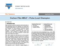 Ghi chú ứng dụng: MELF carbon dạng màng Ghi chú ứng dụng: MELF carbon dạng màng