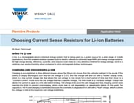 Ghi chú ứng dụng: Chọn điện trở cảm biến dòng Ghi chú ứng dụng: Chọn điện trở cảm biến dòng