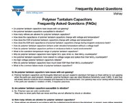 Ghi chú ứng dụng: Câu hỏi thường gặp – Tụ điện tantalum polymer Ghi chú ứng dụng: Câu hỏi thường gặp – Tụ điện tantalum polymer