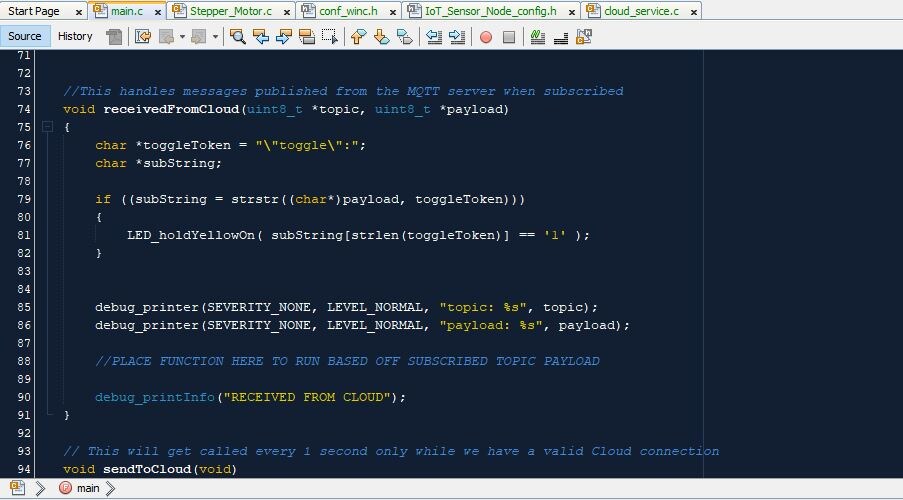 Stepper Motor file in MPLAB X