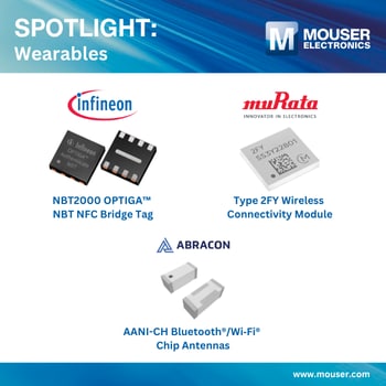 Visit Mouser's Wearables Resource Center