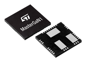 STMicroelectronics MASTERGAN1 Embeds Half-Bridge Driver with Two GaN Transistors